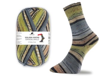 Grindelwald, stretch sock wool, Golden socks, Pro Lana, golden socks blue, khaki